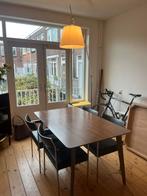 Houten eettafel, Huis en Inrichting, Ophalen, Gebruikt, 150 tot 200 cm, Rechthoekig