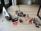 Playmobil Pirates Piratenschuit + Soldatenvesting en meer., Ophalen of Verzenden, Gebruikt, Complete set