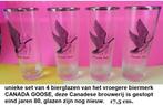 CANADIAN GOOSE bierglazen set jaren 70/80, Ophalen of Verzenden, Nieuw, Glas of Glazen, Overige merken