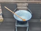 Zware kookpot met email., Ophalen, Zo goed als nieuw, Rond, Minder dan 30 cm
