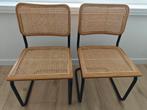 2 Thonet S32 / cesca stoelen, Huis en Inrichting, Stoelen, Ophalen, Twee, Zwart, Zo goed als nieuw