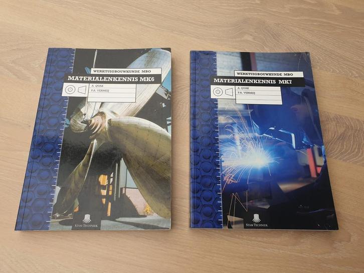 Boeken Materiaalkennis MK6 + MK7 Werkbouwkunde MBO, Boeken, Techniek, Zo goed als nieuw, Werktuigbouwkunde, Ophalen of Verzenden