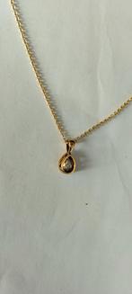 9 karaat  Gouden halsketting gemerkt 585   hanger, Met hanger, Ophalen of Verzenden, Zo goed als nieuw, Goud