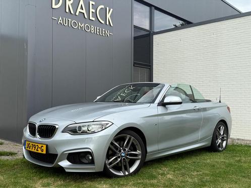 BMW 2-Serie 220i High Exe M Sport Leder, Auto's, BMW, Bedrijf, Te koop, 2-Serie, Lederen bekleding, Metallic lak, Open dak, Benzine