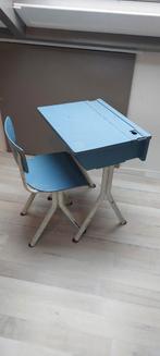 Vintage Schoolbankje Juliana School Amerongen, Huis en Inrichting, Bureaus, Ophalen of Verzenden, Gebruikt, Bureau