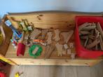 Houten treinset brio - incl. Tunnel, kraan, splitsingen, Kinderen en Baby's, Speelgoed | Houten speelgoed, Ophalen, Gebruikt, Overige typen