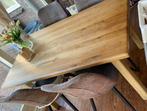 Eikenhouten tafel, Ophalen, 100 tot 150 cm, 50 tot 100 cm, Zo goed als nieuw
