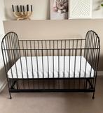 Zwart gietijzeren ledikant 60 x 120 cm, Kinderen en Baby's, Babywiegjes en Ledikanten, Ophalen, Gebruikt, Ledikant