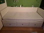 Hemnes Ikea Bedbank met 3 lades, Huis en Inrichting, Slaapkamer | Slaapbanken, Ophalen of Verzenden, Tweepersoons, Wit, 80 cm