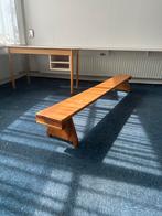 Oude school gymbank - 2,25 meter, Gebruikt, Bruin, Ophalen of Verzenden, Eén