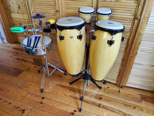 Te koop heerlijk uitgebreid percussie set, Muziek en Instrumenten, Percussie, Gebruikt, Overige soorten, Ophalen of Verzenden