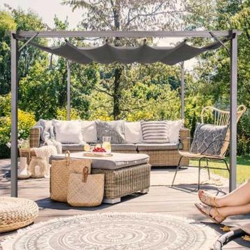 Overkapping Luxe Zonnescherm / Tuin Prieel koopje NU nieuw beschikbaar voor biedingen