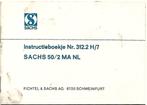 Sachs 50/2 MA NL instructieboek (7512z) bromfiets blok, Ophalen of Verzenden