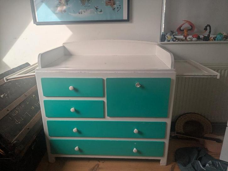 Vintage Commode, Kinderen en Baby's, Kinderkamer | Commodes en Kasten, Gebruikt, Commode, 90 tot 105 cm, 100 cm of meer, 50 tot 70 cm