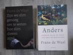 2x Frans de WAAL  ANDERS en ZIJN WE SLIM GENOEG OM...., Ophalen of Verzenden, Zo goed als nieuw, Natuurwetenschap, Frans de WAAL