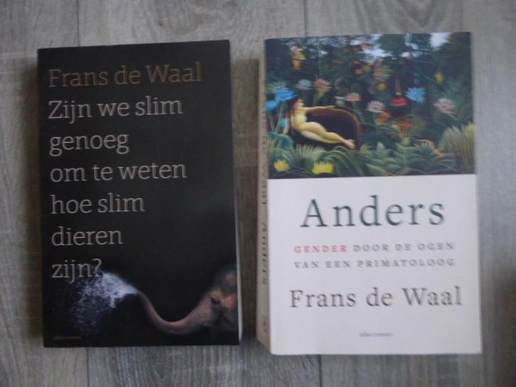 2x Frans de WAAL  ANDERS en ZIJN WE SLIM GENOEG OM...., Boeken, Wetenschap, Zo goed als nieuw, Natuurwetenschap, Ophalen of Verzenden