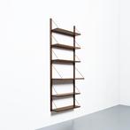 Vintage Deense wandkast in teak, Huis en Inrichting, Kasten | Wandmeubels, Ophalen, Met plank(en), Gebruikt, Teakhout