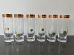 Murano glas longdrink goudrand, Ophalen of Verzenden, Zo goed als nieuw