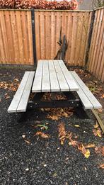 Picknicktafel kunststof 180 x 132, Tuin en Terras, Picknicktafels, Ophalen, Gebruikt, Rechthoekig, Overige materialen
