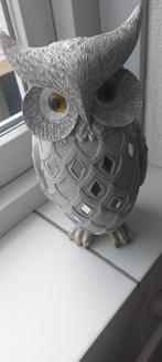 Decoratieve zilveren uil met spiegeltjes, Antiek en Kunst, Ophalen