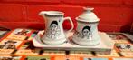 Vintage PIERROT setje melkkannetje suikerpot., Ophalen of Verzenden