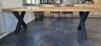 Robuuste landelijke eetkamertafel 2.40 m ÷ .1.00 m, Ophalen, Gebruikt, 100 tot 150 cm, 200 cm of meer
