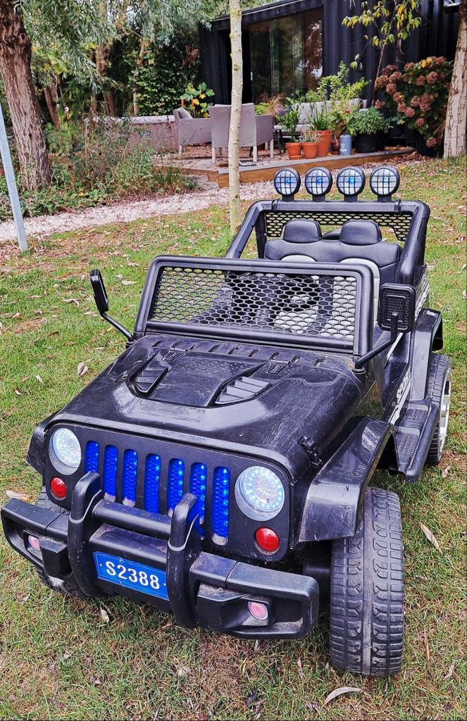 Stoere Kinder Jeep - 12 V, Kinderen en Baby's, Speelgoed | Buiten | Accuvoertuigen, Zo goed als nieuw, Ophalen