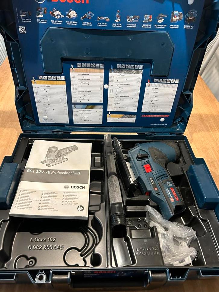 Bosch GST 12V-70 professional decoupeerzaag, Doe-het-zelf en Verbouw, Gereedschap | Zaagmachines, Zo goed als nieuw, Decoupeerzaag