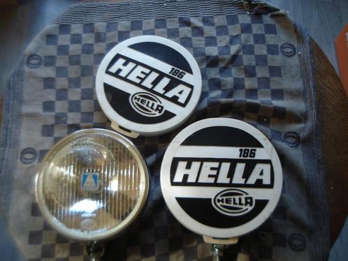 Oldtimer 2 Hella verstralers  met hella covers  type 172, Auto-onderdelen, Verlichting, Gebruikt, Verzenden