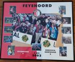 Collage Feyenoord UEFA cup 2002 ingelijst, Verzamelen, Posters, Met lijst, Rechthoekig Liggend, Sport, Gebruikt