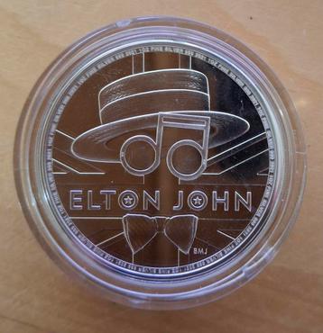 Zilveren Elton John Munt - British Music Legends beschikbaar voor biedingen