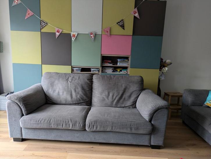 Gratis: 2 en 3 zits bankstel Tidafors Ikea, Huis en Inrichting, Banken | Bankstellen, Gebruikt, 75 tot 100 cm, Ophalen