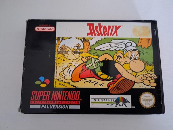 Asterix-Standaard (SNES Super NES) - CIB - PAL, Spelcomputers en Games, Games | Nintendo Super NES, Zo goed als nieuw, Avontuur en Actie