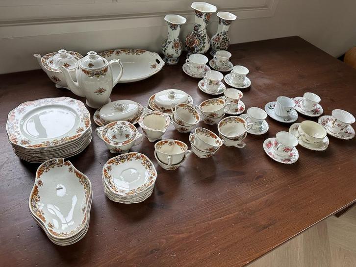 Royal Albert/Windsor-Alfred Meakin-Delft Polychrome divers, Antiek en Kunst, Antiek | Keramiek en Aardewerk, Ophalen