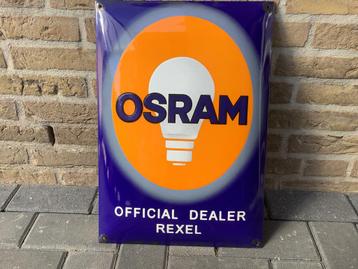 Mooi emaille Osram reclame bord. beschikbaar voor biedingen