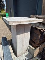 Steigerhouten statafel., Tuin en Terras, Ophalen, Gebruikt