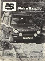 Autorevue test Matra Rancho 1977, Ophalen of Verzenden, Gelezen, Overige merken