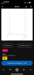 IKEA MULIG kledingrek 3 stuks gratis, Ophalen, Zo goed als nieuw