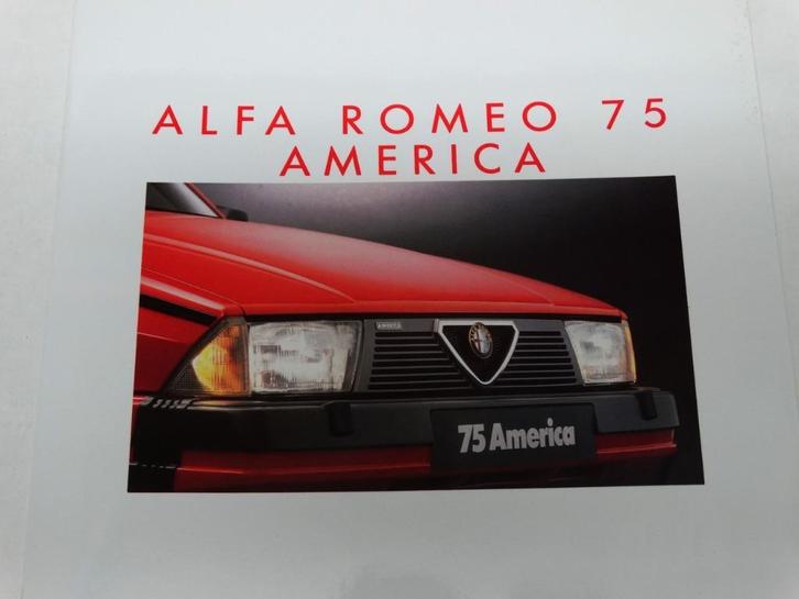Alfa Romeo 75 3.0 V6 en 1.8 Turbo brochure folder nieuw, Boeken, Auto's | Folders en Tijdschriften, Nieuw, Alfa Romeo, Ophalen of Verzenden