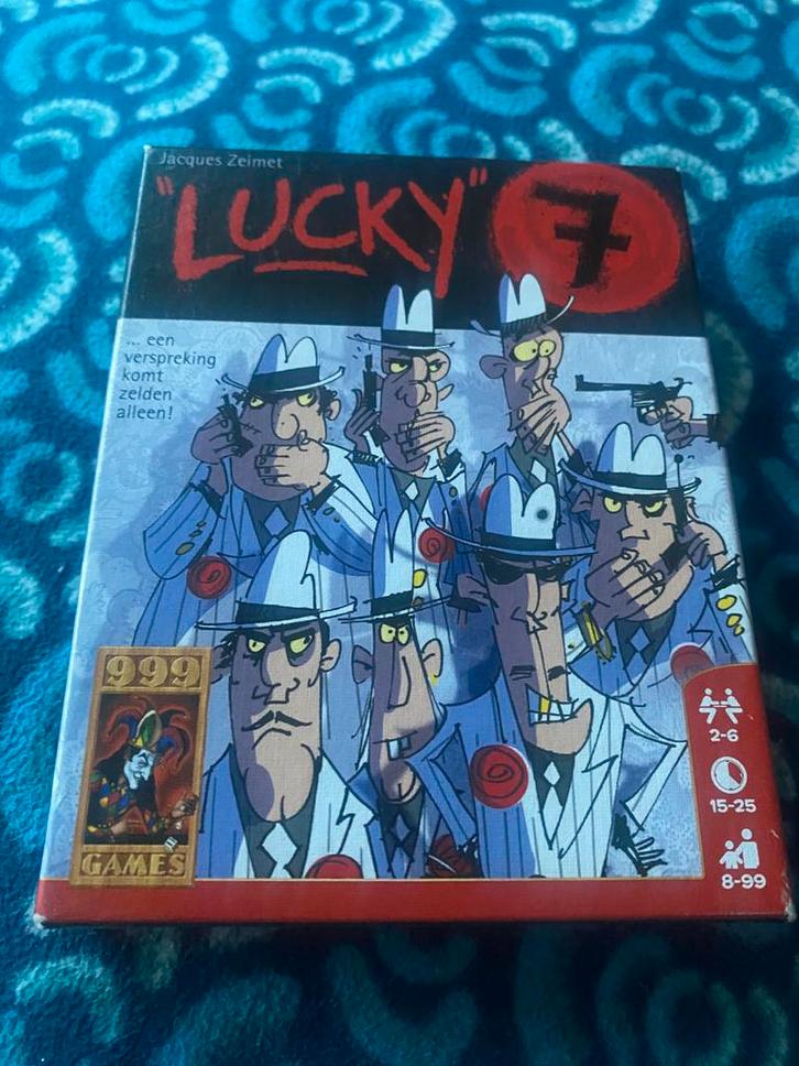 999 games lucky 7 2- 6 personen 16 tot 30 minuten va 8 jaar, Hobby en Vrije tijd, Gezelschapsspellen | Kaartspellen, Gebruikt
