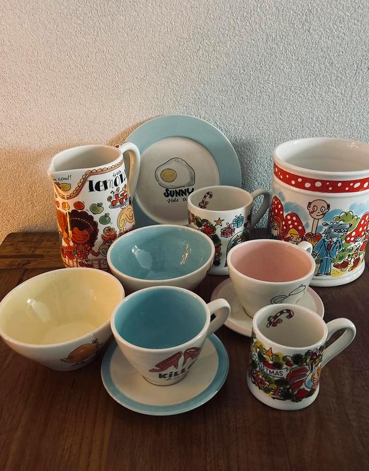 Blond Amsterdam servies (goede staat, collectorsitems), Antiek en Kunst, Antiek | Servies compleet, Ophalen of Verzenden