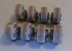 8 stuks gebruikte nylon zwenkwielen Ø 100 mm. € 7,50 p/stuk, Ophalen of Verzenden, Gebruikt