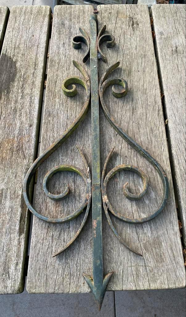 Oud Smeedijzeren ornament boerderij / monument, Antiek en Kunst, Curiosa en Brocante, Ophalen of Verzenden