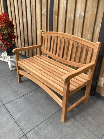 Teak houten tuinbank, splinter nieuw beschikbaar voor biedingen