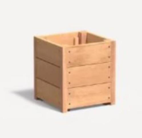 Bloembak Hardhout Adezz Carezz 40x43cm, Tuin en Terras, Bloembakken en Plantenbakken, Zo goed als nieuw, Hout, 30 tot 60 cm, Minder dan 60 cm