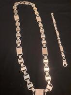 Konings schakel magnum exclusief model, Sieraden, Tassen en Uiterlijk, Kettingen, Ophalen of Verzenden, Zo goed als nieuw, Zilver