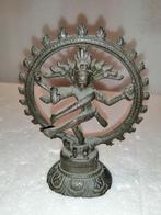 Beeld, Shiva Nataraja en Ganesha - 14cm - Brons, Ophalen of Verzenden, Zo goed als nieuw