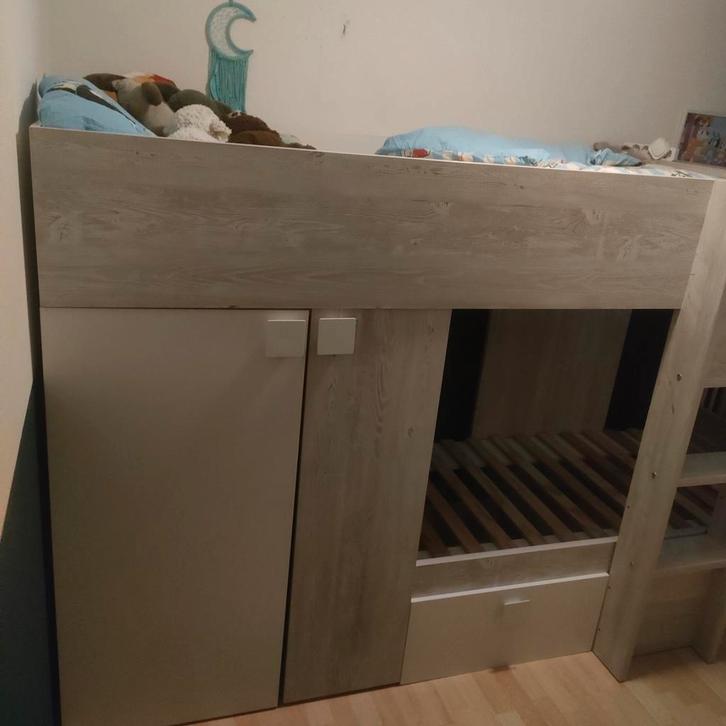 Trasman Barça stapelbed, Kinderen en Baby's, Kinderkamer | Stapelbedden en Hoogslapers, Gebruikt, Stapelbed, Ophalen of Verzenden