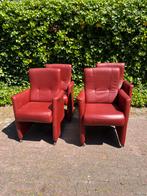 Kwaliteitsvolle eetkamerstoelen 4 stuks., Leer, Ophalen of Verzenden, Zo goed als nieuw, Vier