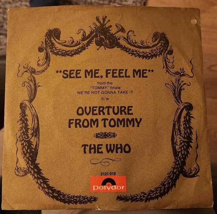 Single The Who 1970 see me, feel me / Tommy  EX+ / VG+, Cd's en Dvd's, Vinyl Singles, Gebruikt, Single, Rock en Metal, 7 inch